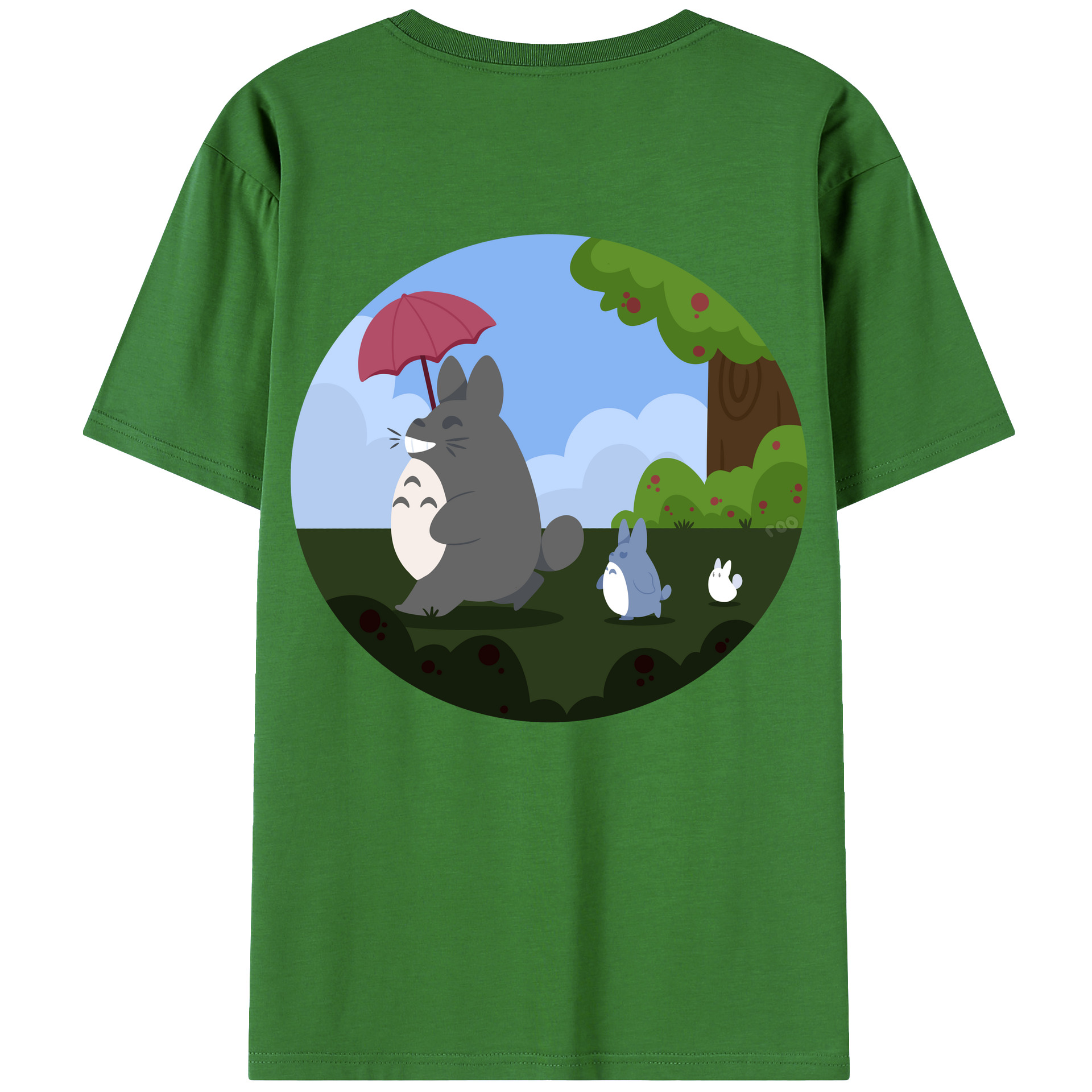 （画像用） となりのトトロ 草壁メイ 草壁サツキ My Neighbor Totoro Satsuki Kusakabe Mei Kusakabe レディース半袖Tシャツ(バックプリント)